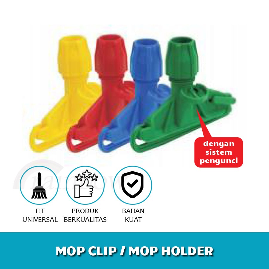 Mop Holder / Mop Clip / Penjepit Lap Kain Pel / Penjepit Kain Pel