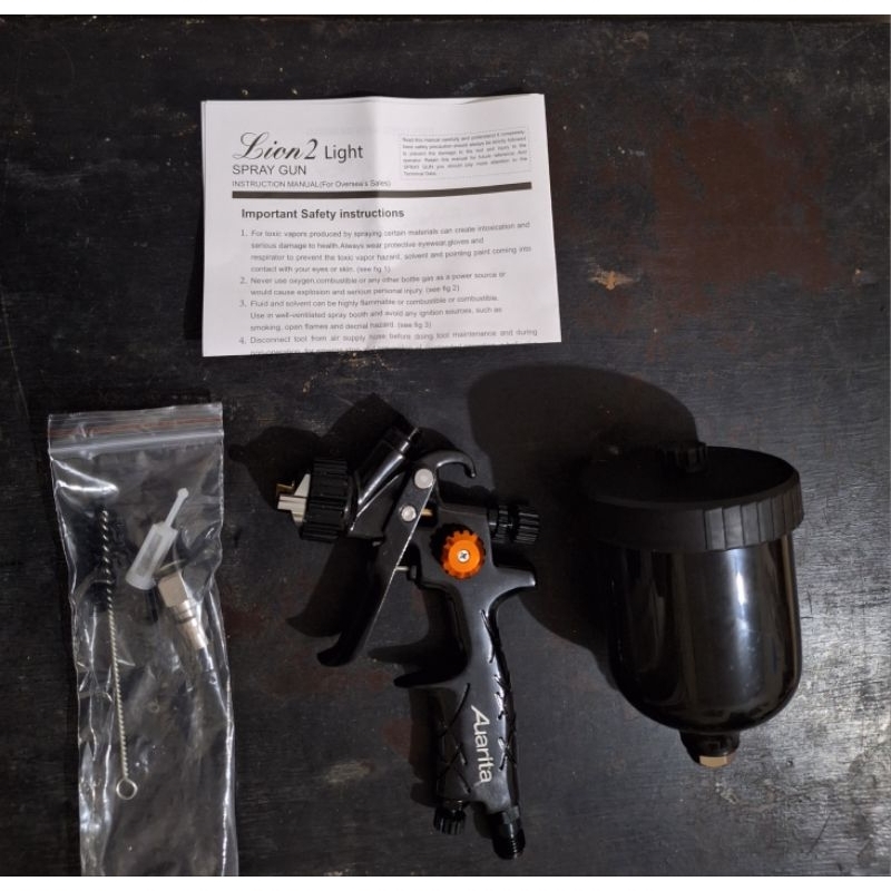 Spray Gun Auarita Lion Light 2 - Tabung 250ml - Spraygun Mini HVLP