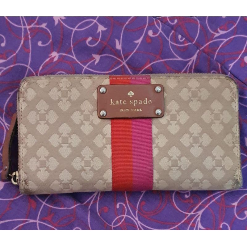Preloved Authentic Kate Spade Zipper Wallet