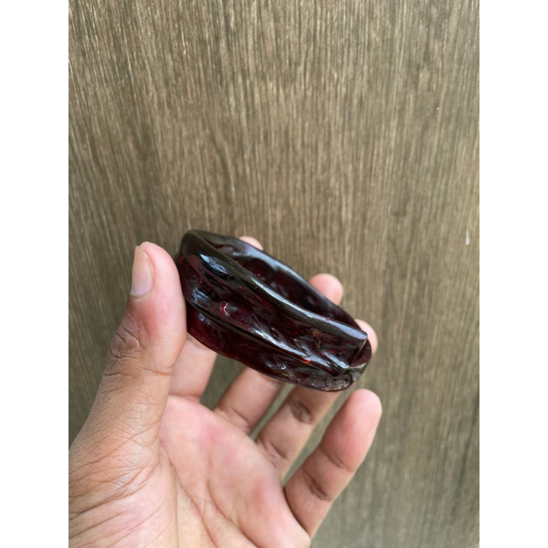 Akar bahar merah tembus cahaya asli original