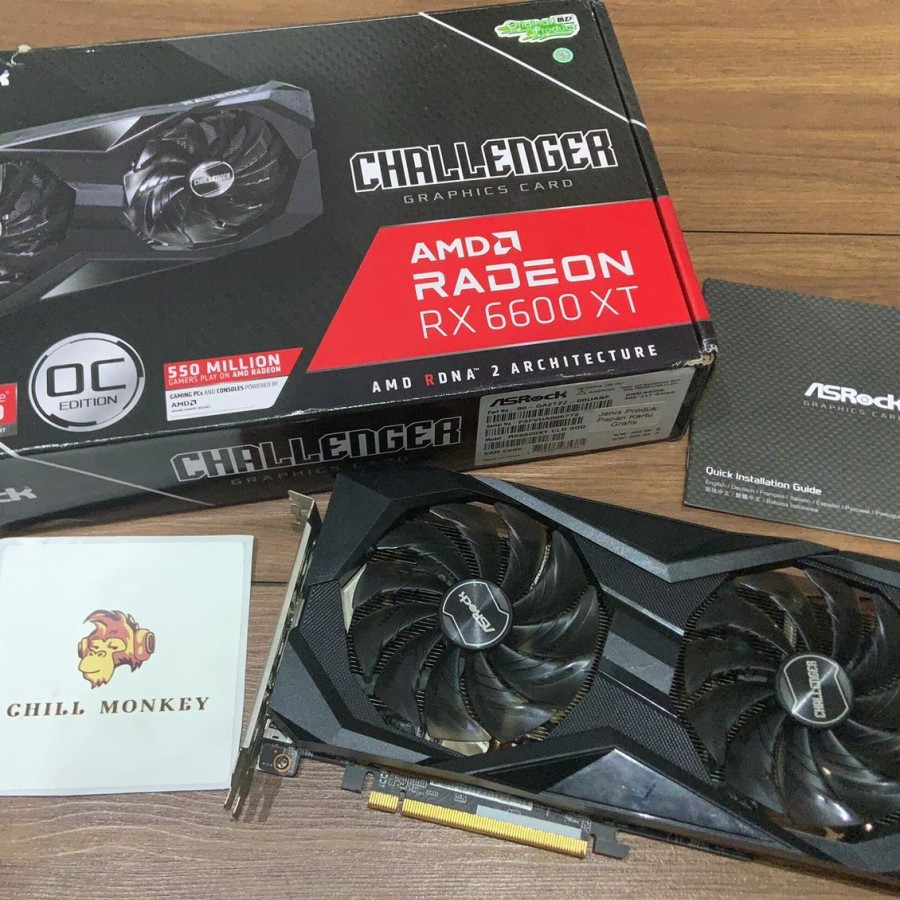 VGA RX 6600 XT ASROCK, MURAH GARANSI PANJANG