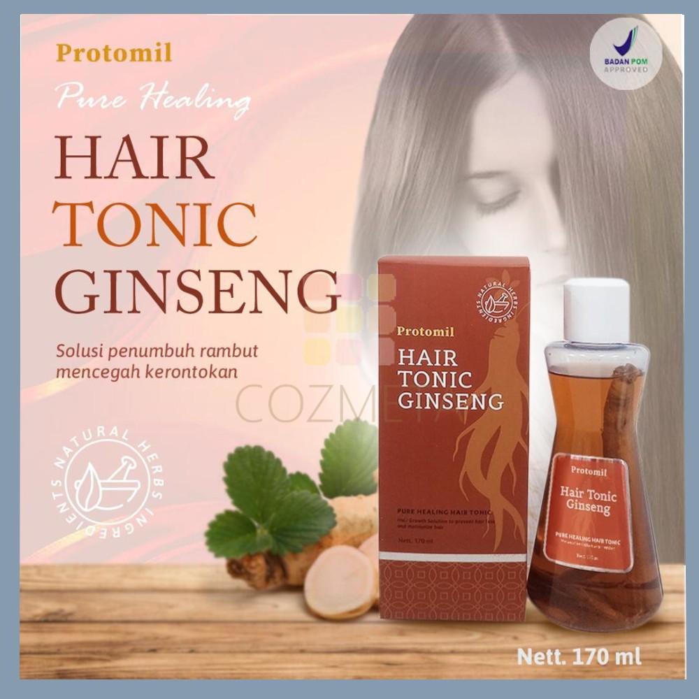 Protomil Hair Tonic Ginseng 170ml Tonik Rambut Rontok