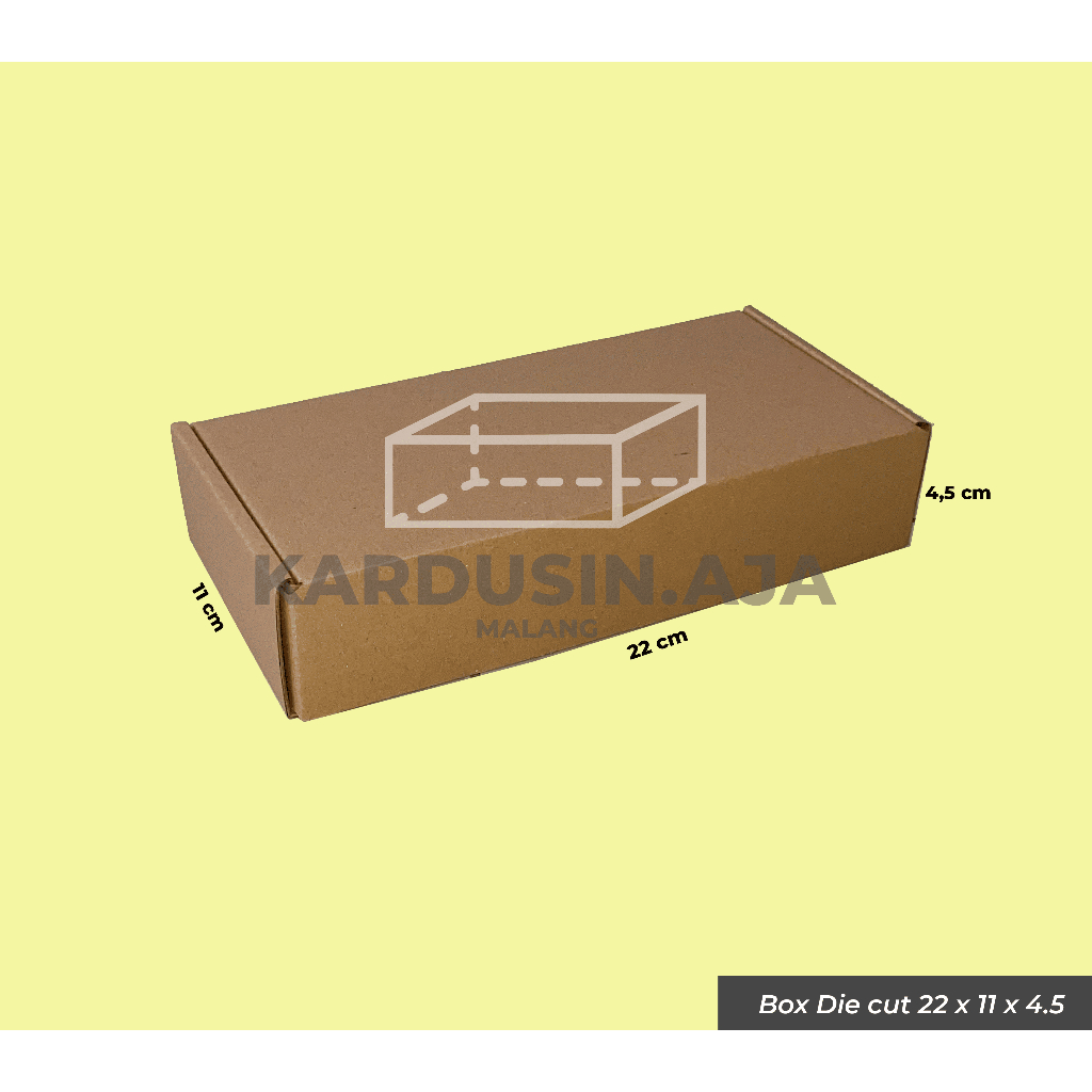 

Box kardus die cut serbaguna (22x11x4,5 cm) (E-flute) hampers / Brownies / Kue kering