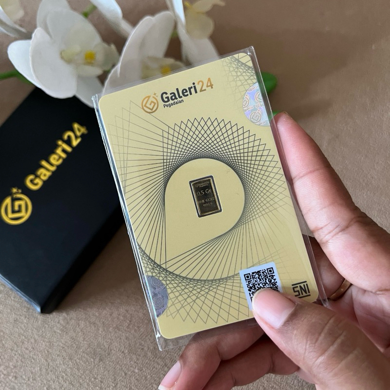Logam Mulia Emas Batangan Galeri 24 0,5 gram - Galeri24 0,5gr
