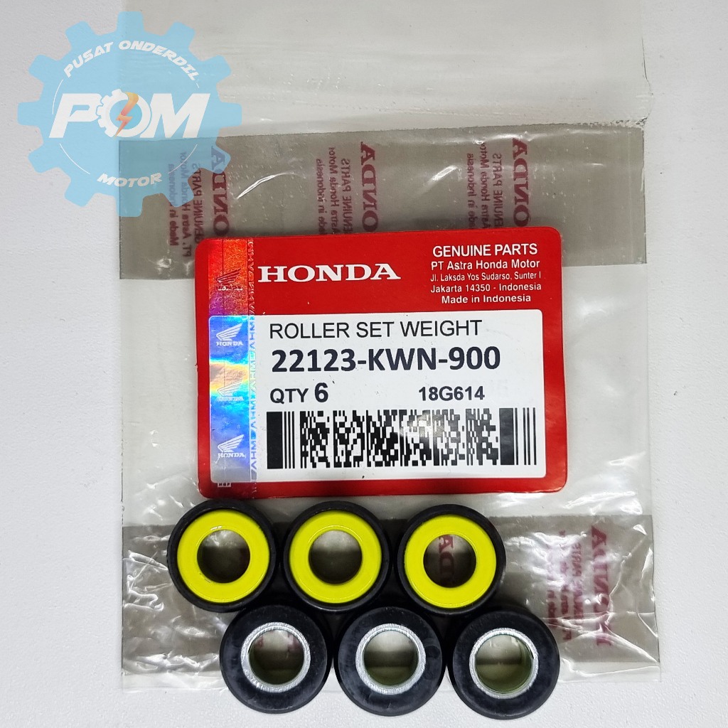 Roller Roler Set Weight Honda Vario 125 ESP (2015-2018) 22123-KWN-640
