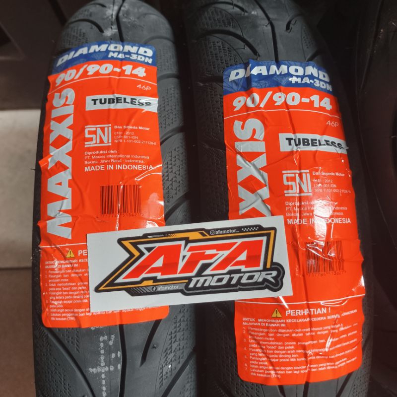 BAN MAXXIS BELAKANG BEAT SCOOPY VARIO 125 150 90/90-14 MAXXIS DIAMOND MA-3DN TUBLESS MAXXIS