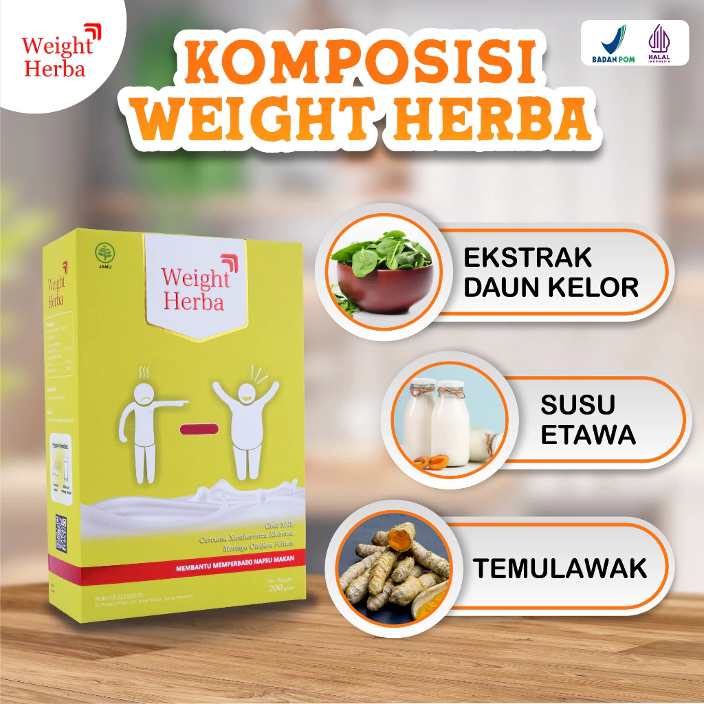 

WEIGHT HERBA 200 GR - Susu Kambing Peningkat Nafsu Makan Turunkan Kadar Gula Darah Tetap Normal