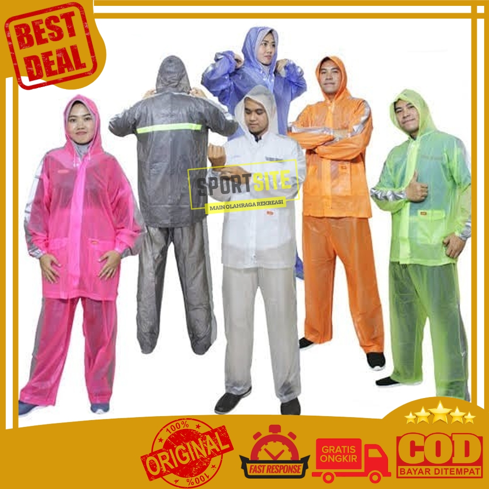 Jas Hujan Elmondo LEXI 934 Setelan Dewasa Mantel Ujan Raincoat Waterproof Elmondo EJC 934 Stelan Jak