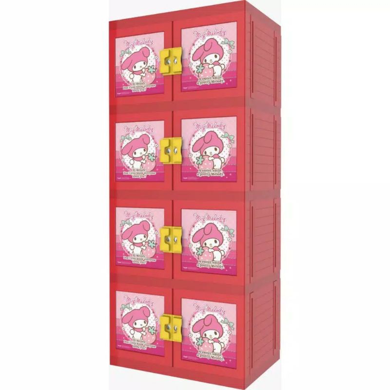 LEMARI PAKAIAN PLASTIK LEMARI BAJU MPC BONEKA 3D LEMARI PAKAIAN NAIBA 8854