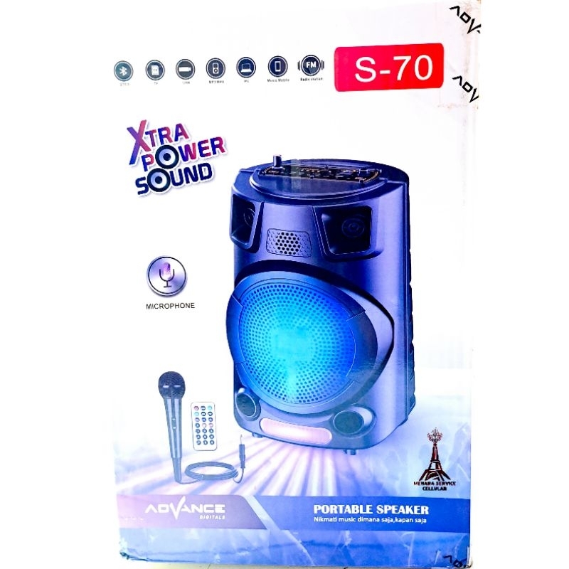 Advance Digitals Extra Power Sound Portable Speaker S-70