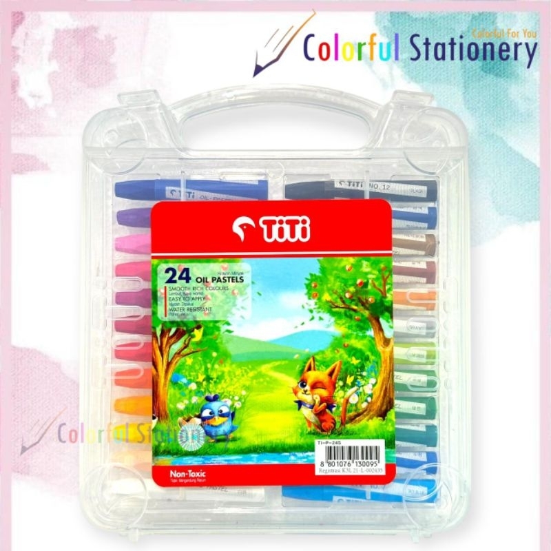 

Crayon Titi Oil Pastel-24S 24 Warna