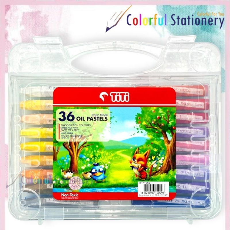 

Crayon Titi Oil Pastel-36S 36 Warna