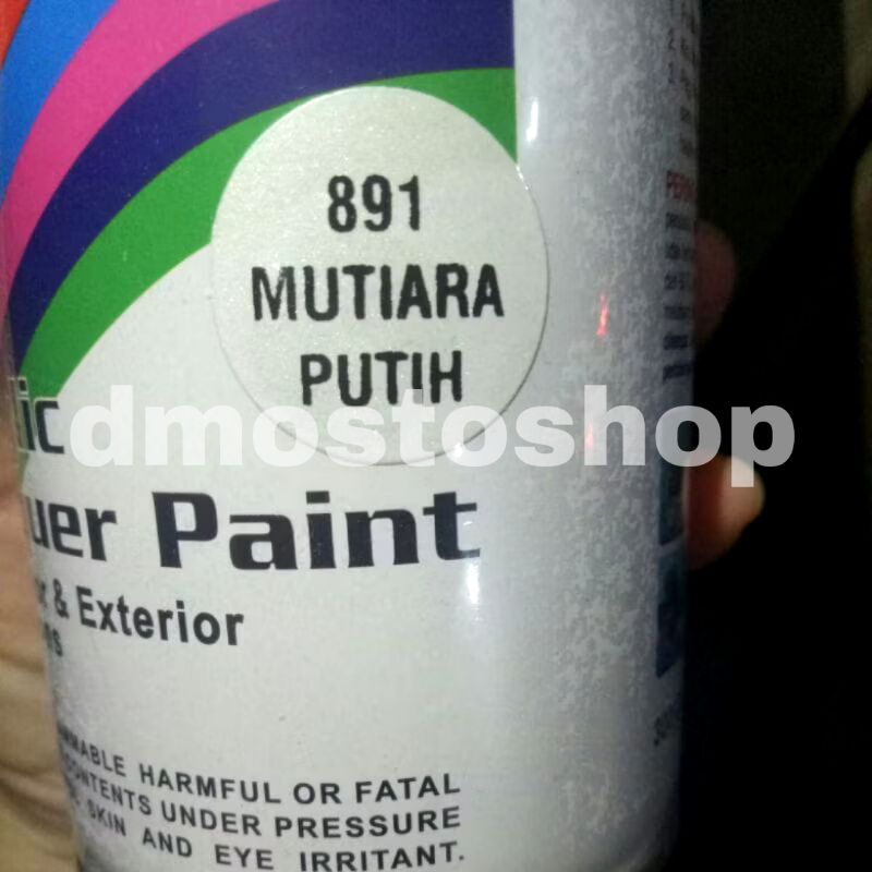 cat semprot pilok pilox diton mutiara putih 891 300cc putih mutiara