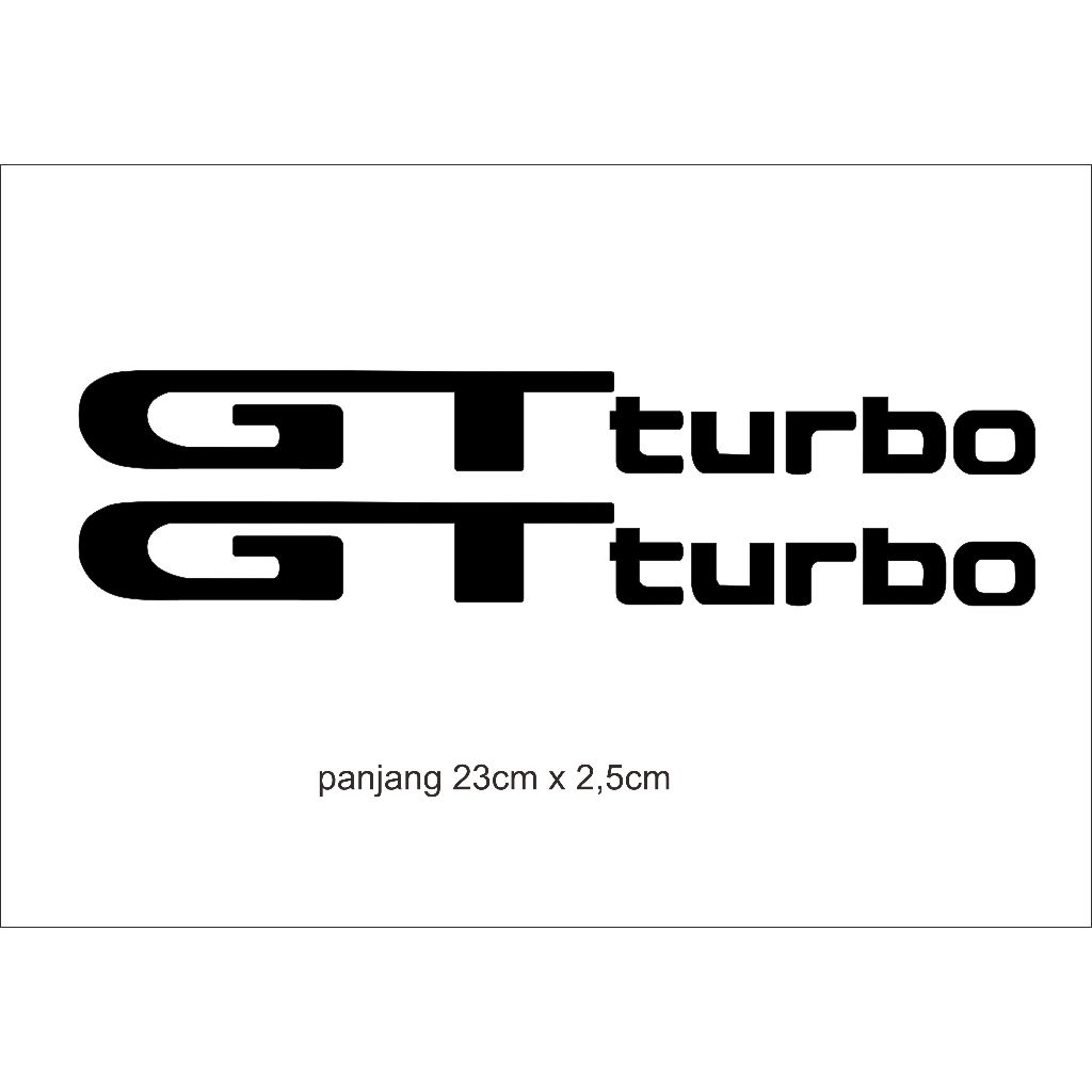 stiker cutting pintu starlet gt turbo 1set 2 pcs