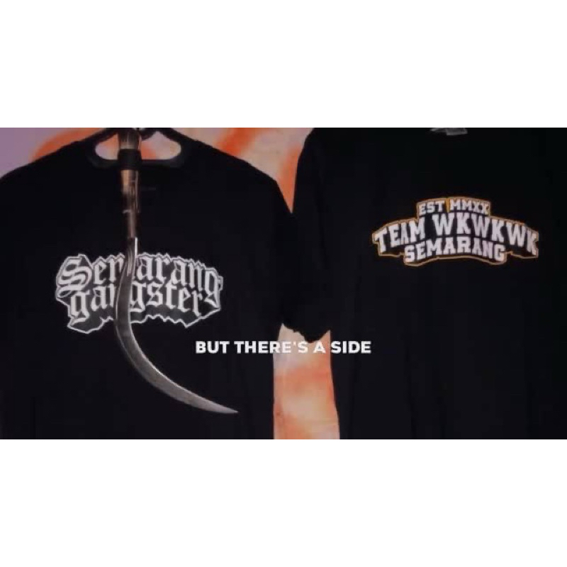 TSHIRT/KAOS SEMARANG GANGSTER TEAM WKWKW