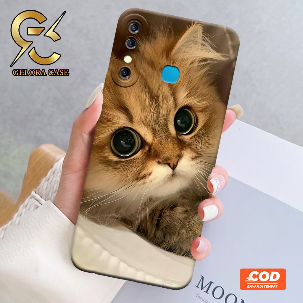 Softcase Infinix Hot 8 - Geloracase - Casing Infinix Hot 8 - Motif case Cats -Infinix - Softcase Inf