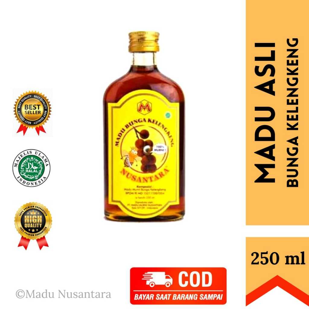

Madu Bunga Kelengkeng Madu Nusantara 250ml