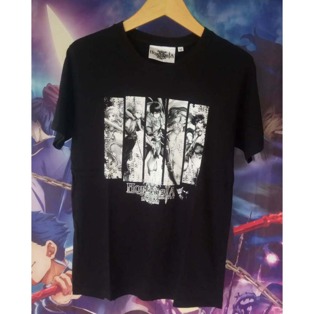 Hortensia Saga Big Print Official Anime Game Tee by SEGA Kaos Tshirt Original Second Merch Japan Kor