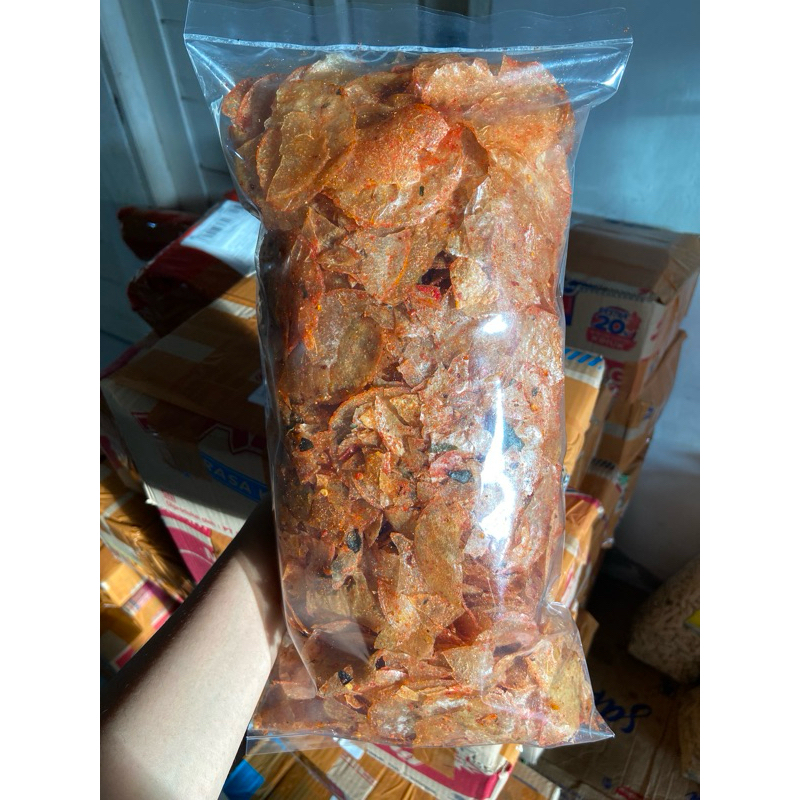 

KERIPIK KACA PEDAS 500GRAM