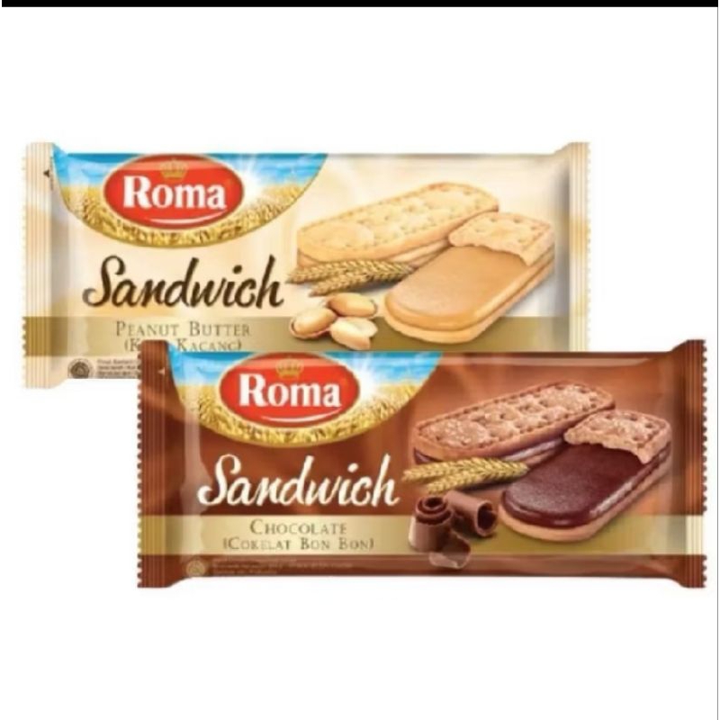 

Roma Sandwich Cokelat Bon bon/ Peanut Butter @157g