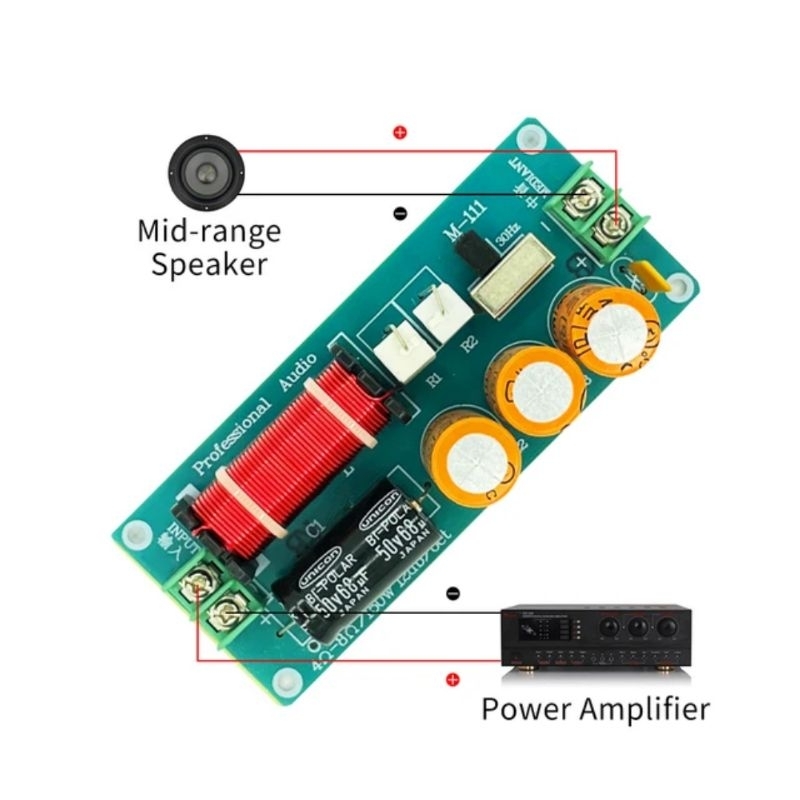 Crossover Pasif Mid Middle Midrange 1 Way M111