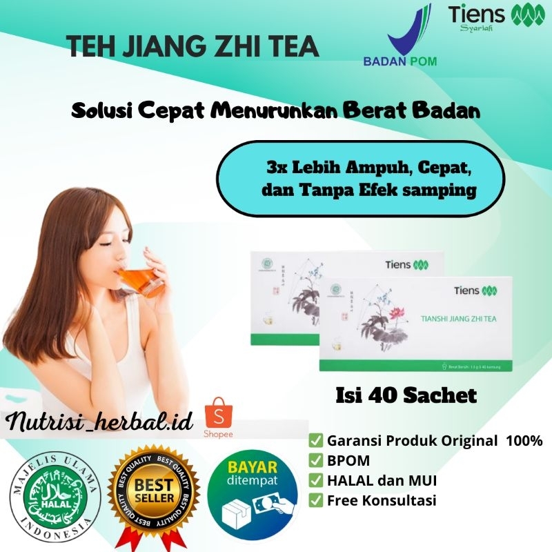 (Ecer) Pelangsing Badan Jiang Zhi Tea Tiens Teh Pelangsing badan Detoks Terbaik Didunia Original Teh