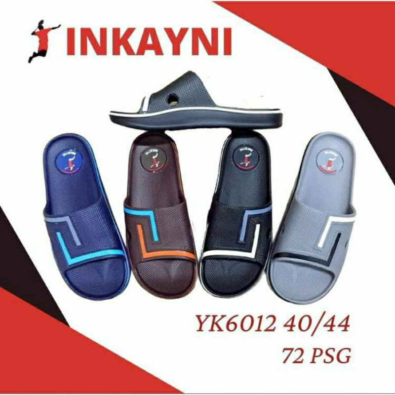 INKAYNI Sandal Selop Pria Dewasa Terbaru Sandal Casual Termurah Ukuran 40-44