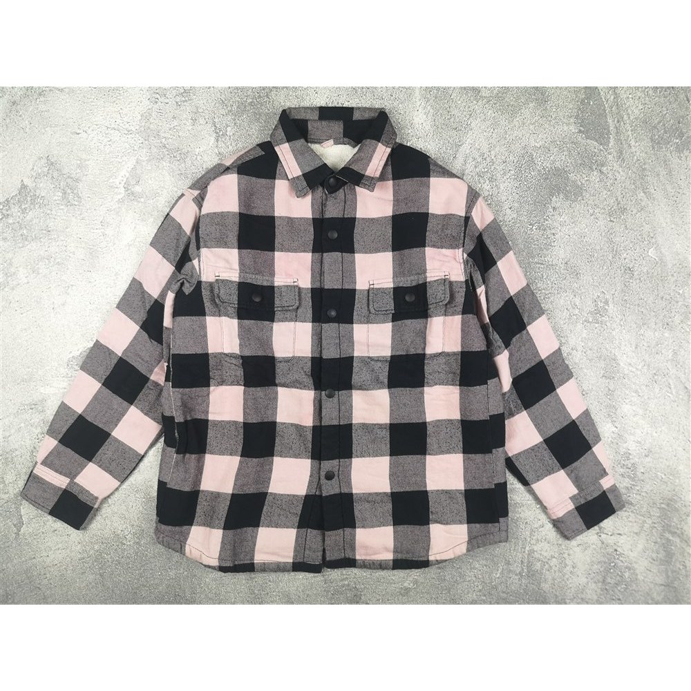 Kemeja Winter Anak UNIQLO Kids Flannel Pile Lined Shirt Jacket