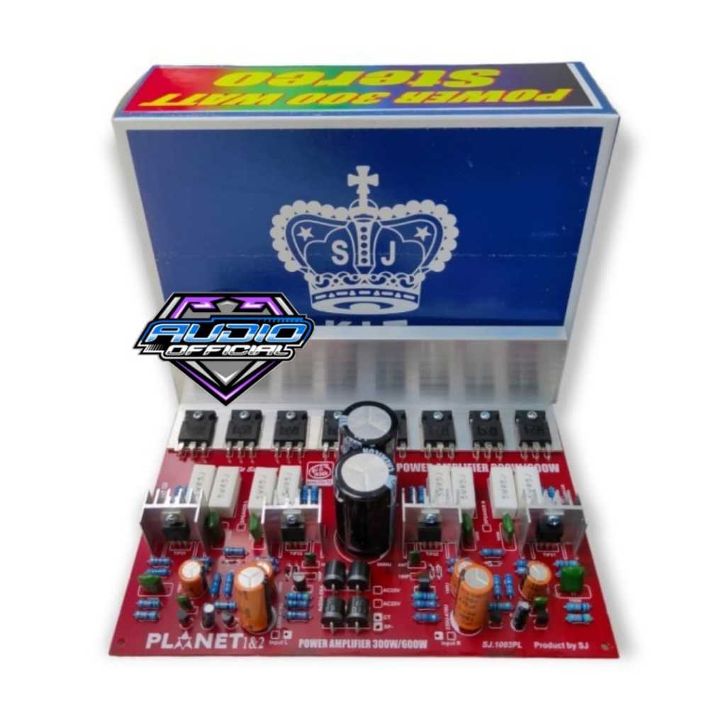 PA Power Aktif Amplifier 300W Stereo power 300 watt + Heatsink tebal