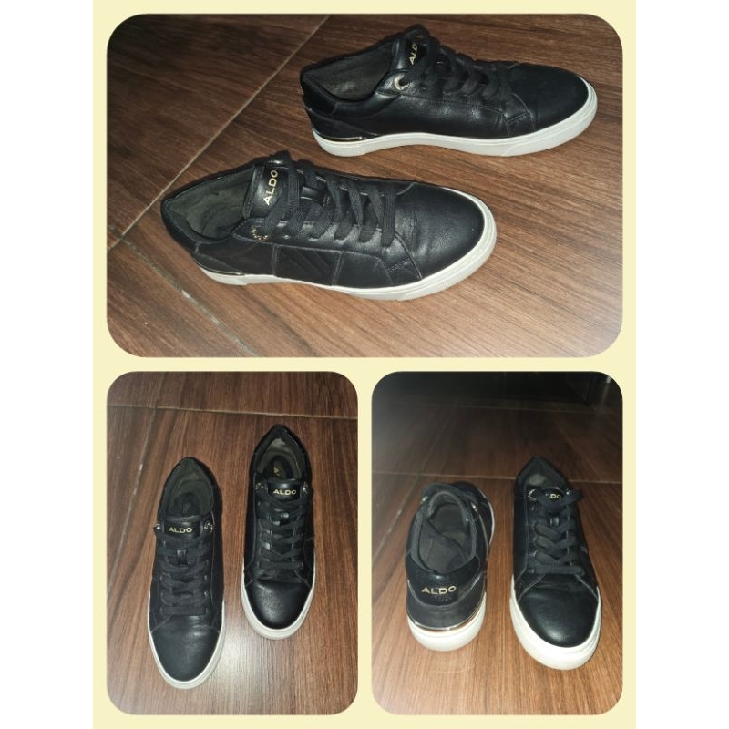 Aldo Sepatu Sneakers Hitam Putih