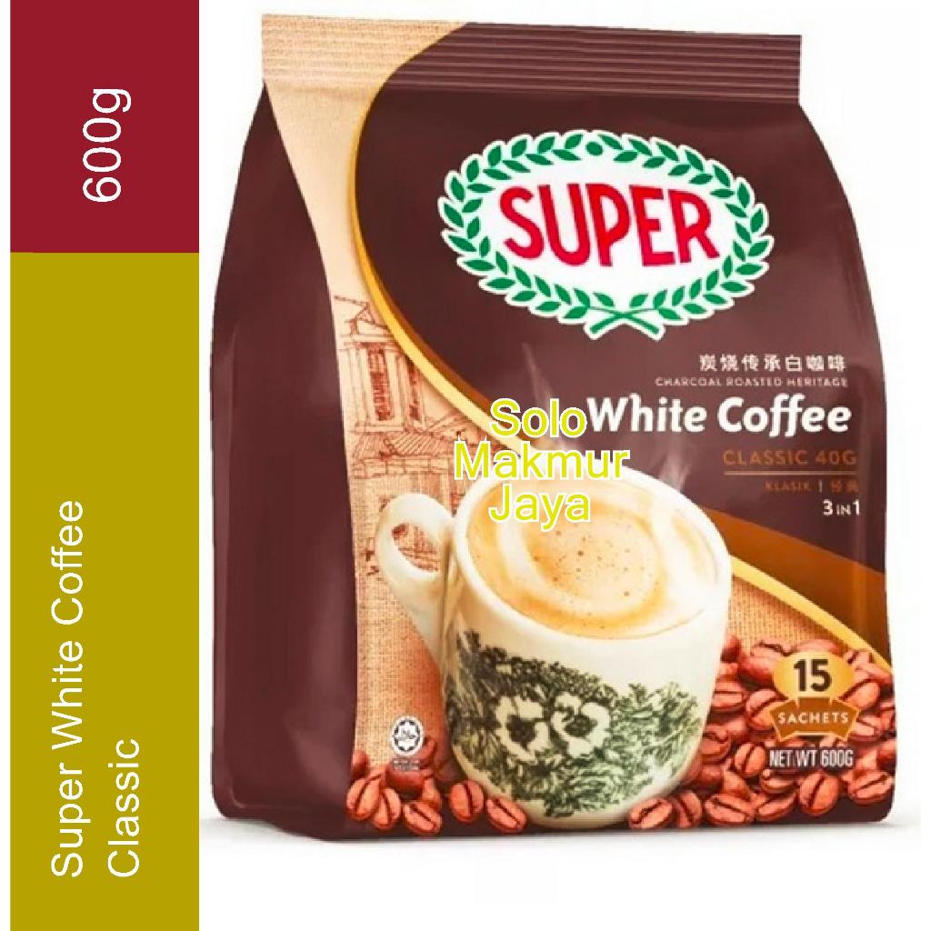 

Super White Coffee Classic 15sachet / Charcoal Roasted Coffee 600g Kopi Klasik 3in1 Kopi Klasik