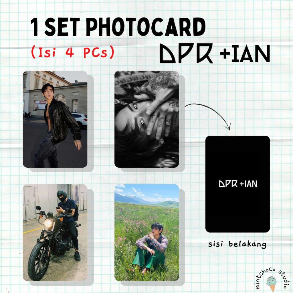 [ISI 4 PCs] SET PHOTOCARD DPR IAN PREMIUM / CHRISTIAN YU MINTCHOCO STUDIO