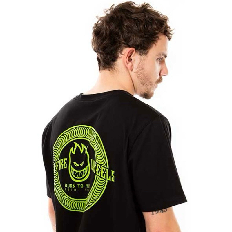 Spitfire wheels Tshirt kaos original glow in the dark