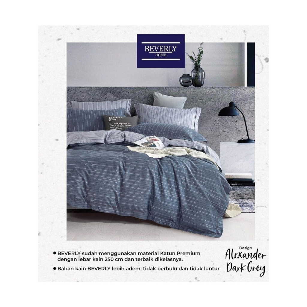 Sprei Homemade Katun CVC Lokal Premium Motif Alexander Kombinasi