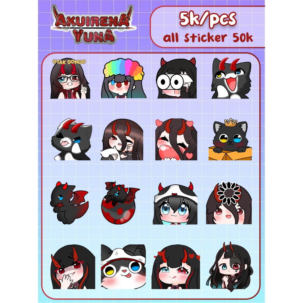 

Stiker Akuirena yuna | Waterproof, Vinyl