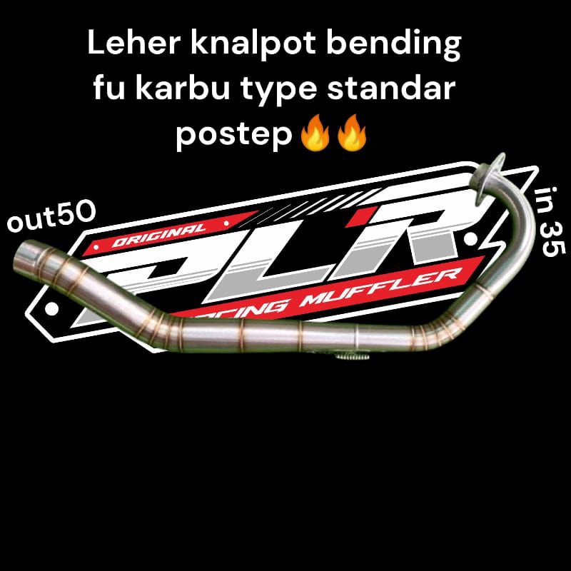 TERLARIS Leher knalpot bending satria fu karbu inlet 50
