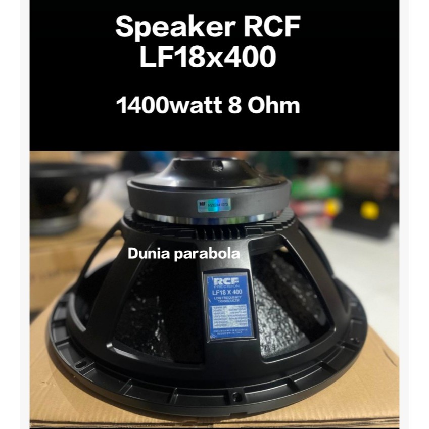 Speaker 18 inch RCF Lf18x400 Woofer karakter woofer 8 ohm 1400watt