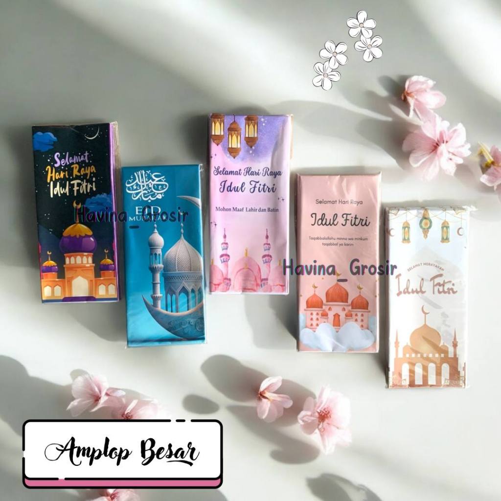 

(10 Pcs) Amplop Lebaran Muslim Glossy