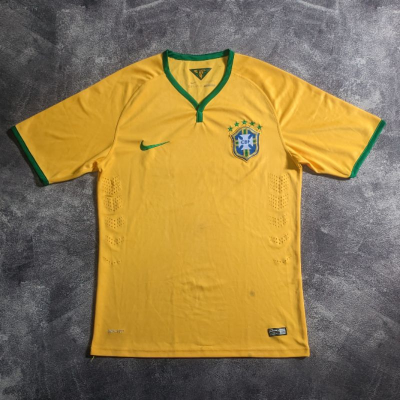 Jersey Baju T-Shirt Nike Timnas Brazil Second Thrift Original