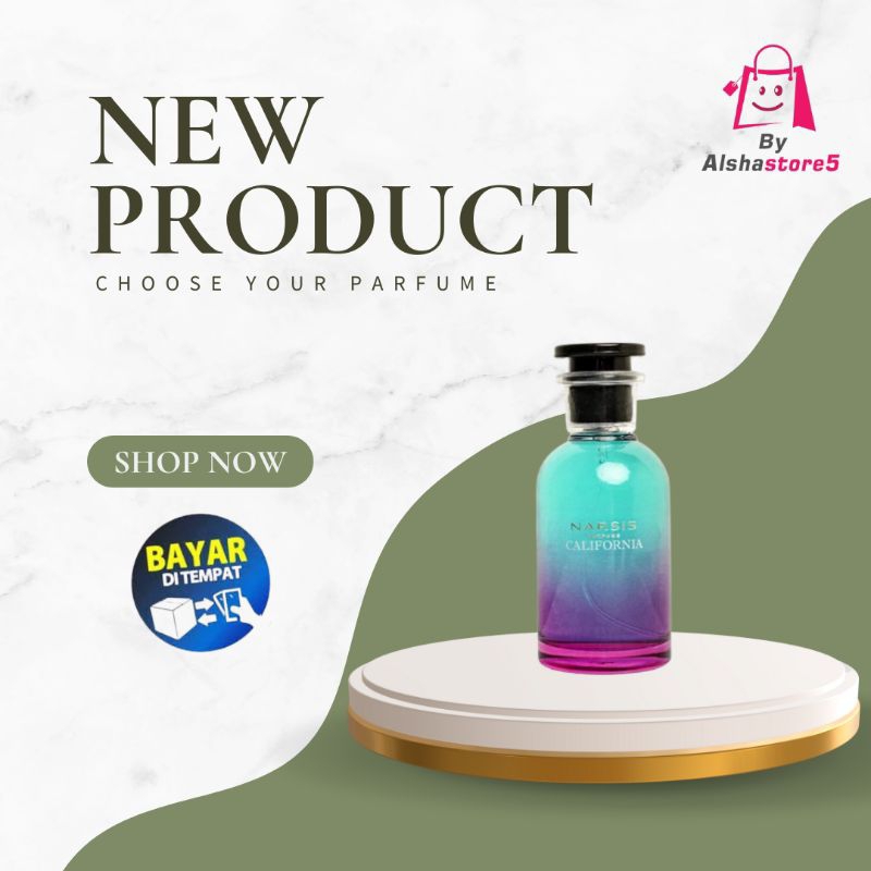 Parfum NARSIS California Eau de Parfume Original Terbaru Parfum Pria Wanita - 1PCS
