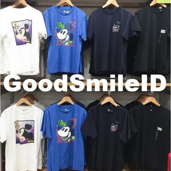 SALE Men Women UT Mickey T-Shirt Kaos Pria Wanita Lengan Pendek Stands JASTIP UT UNIQLO