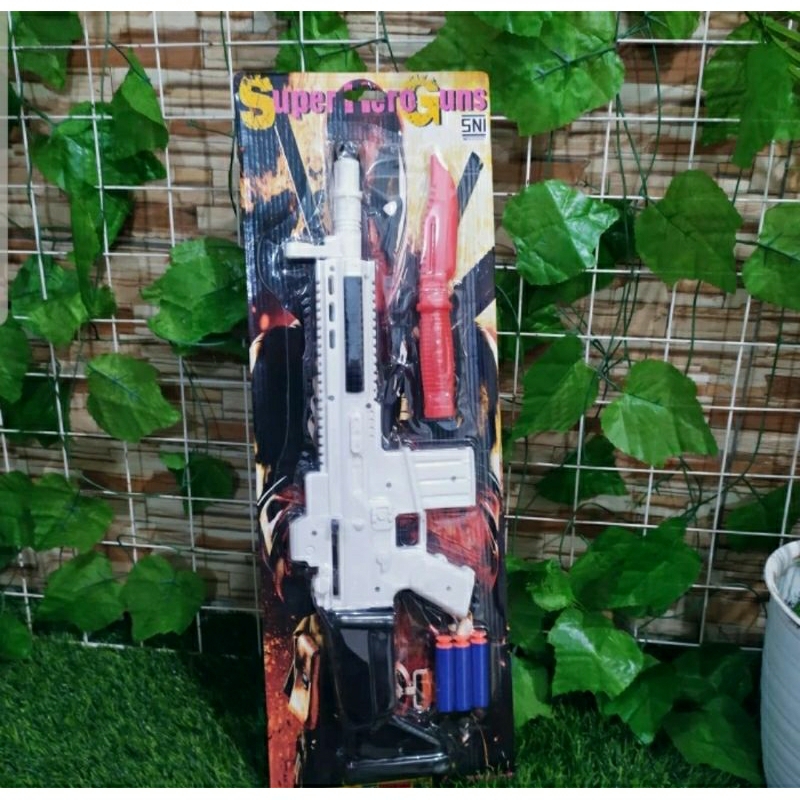 Mainan Tembakan Peluru Busa Nerf Pistol Tembak Soft Bullet Lunak murah