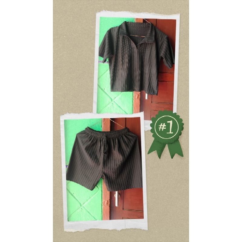 set wanita set celana pendek wanita bahan knit terbaru