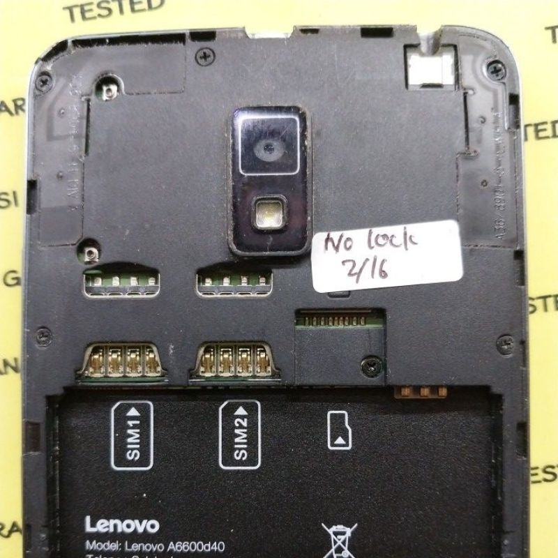 PCB Mesin Only LENOVO A6600d40 Ram 2gb/16gb Tested Nyala masih Segel Selebihnya Gambling Bahan Servi