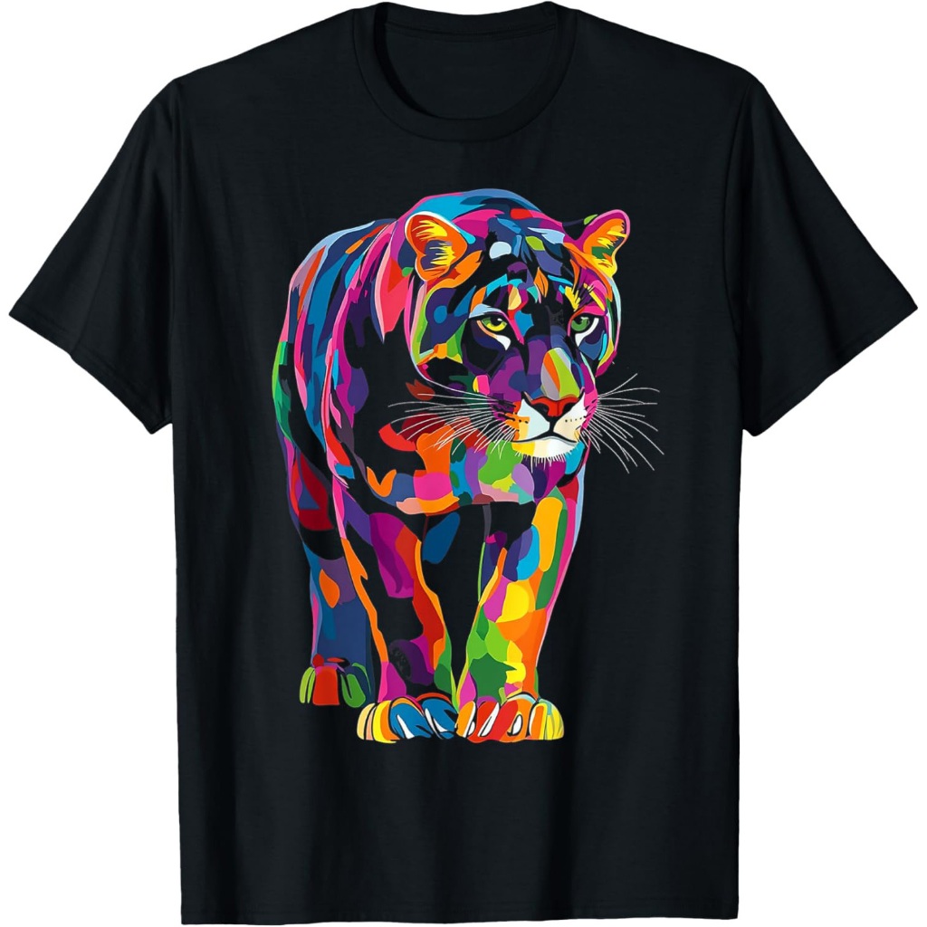 Karya Seni Motif Hewan Puma Kaos Puma