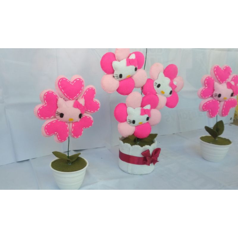 KOLEKSI HELLO KITTY/POT BUNGA/SINGLE HELLO KITTY/POT HURUF/ALAS TUTUP KOMPOR