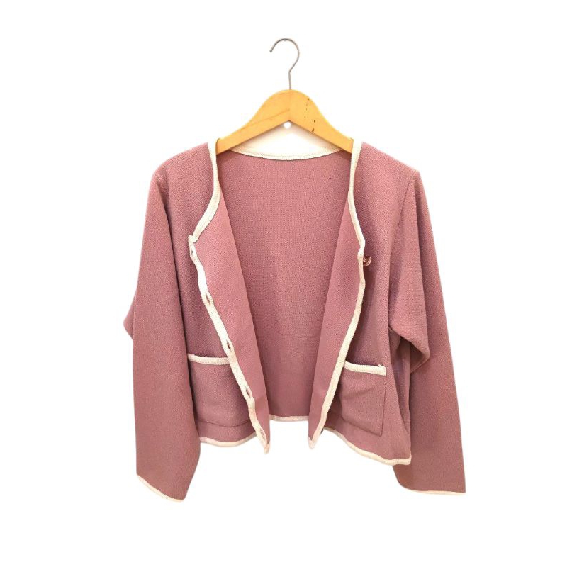 Blazer Wanita RJ Bahan Tweed