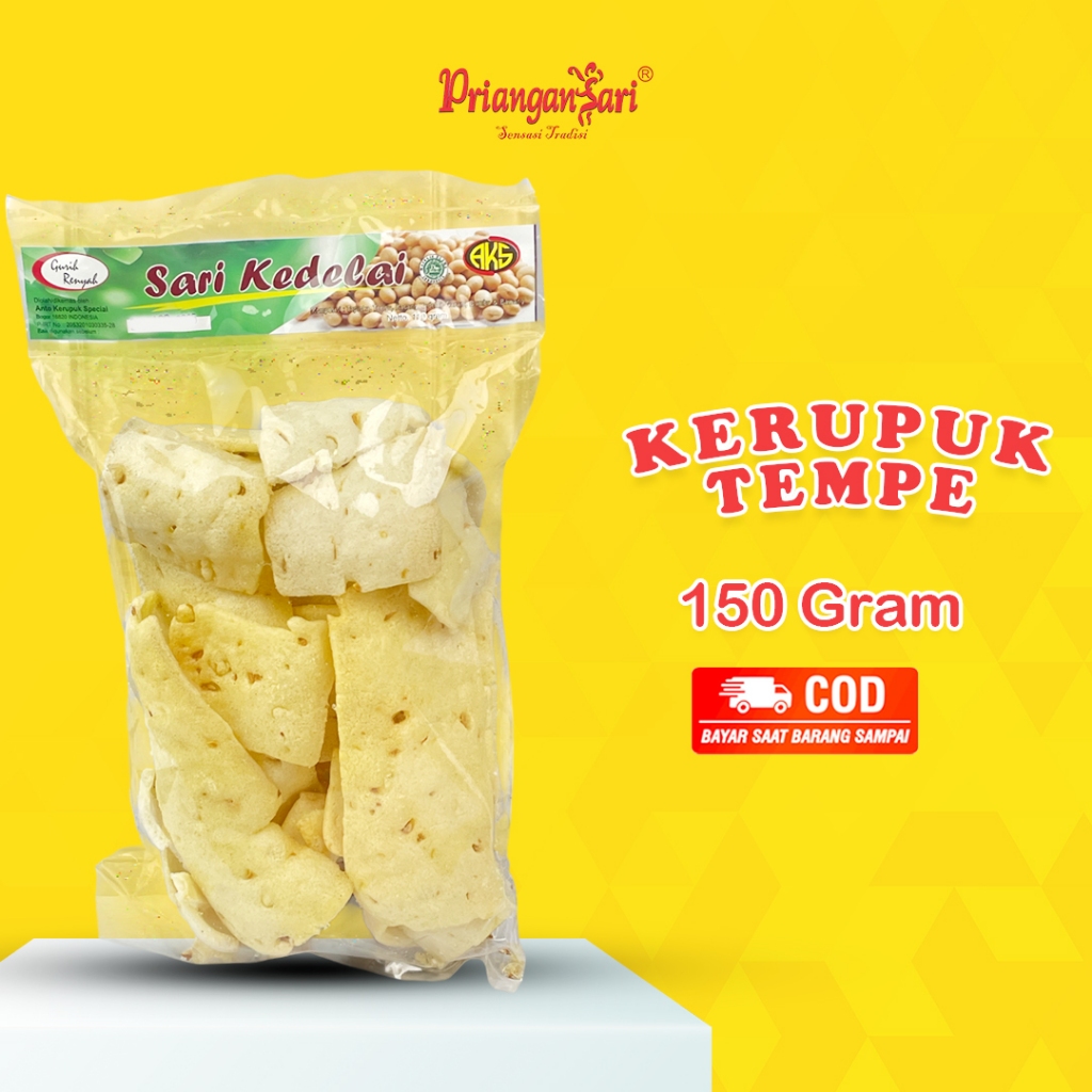 

Kerupuk Tempe Biji Kedelai 150 Gram