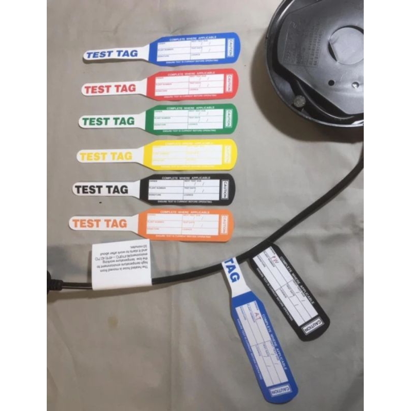

ELECTRICAL TEST TAG - Tagging Tested