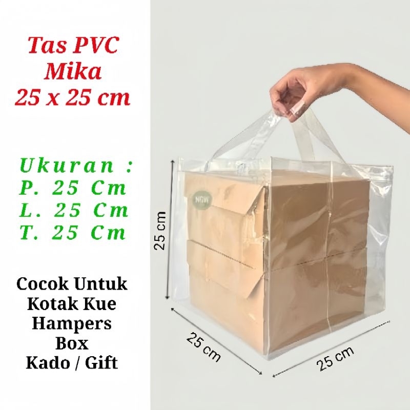 

Tas Mika Transparan 25x25x25 Cm Tas Hajatan Souvenir